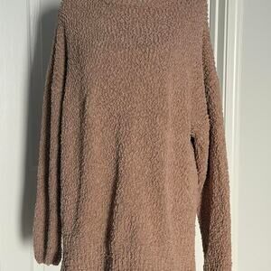 Dusty Pink Teddy Fleece Sweater